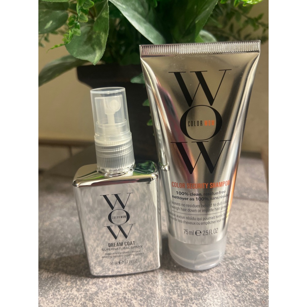 Color Wow Dream Coat 1.7oz and Color Security Shampoo 2.5oz Travel Set Duo